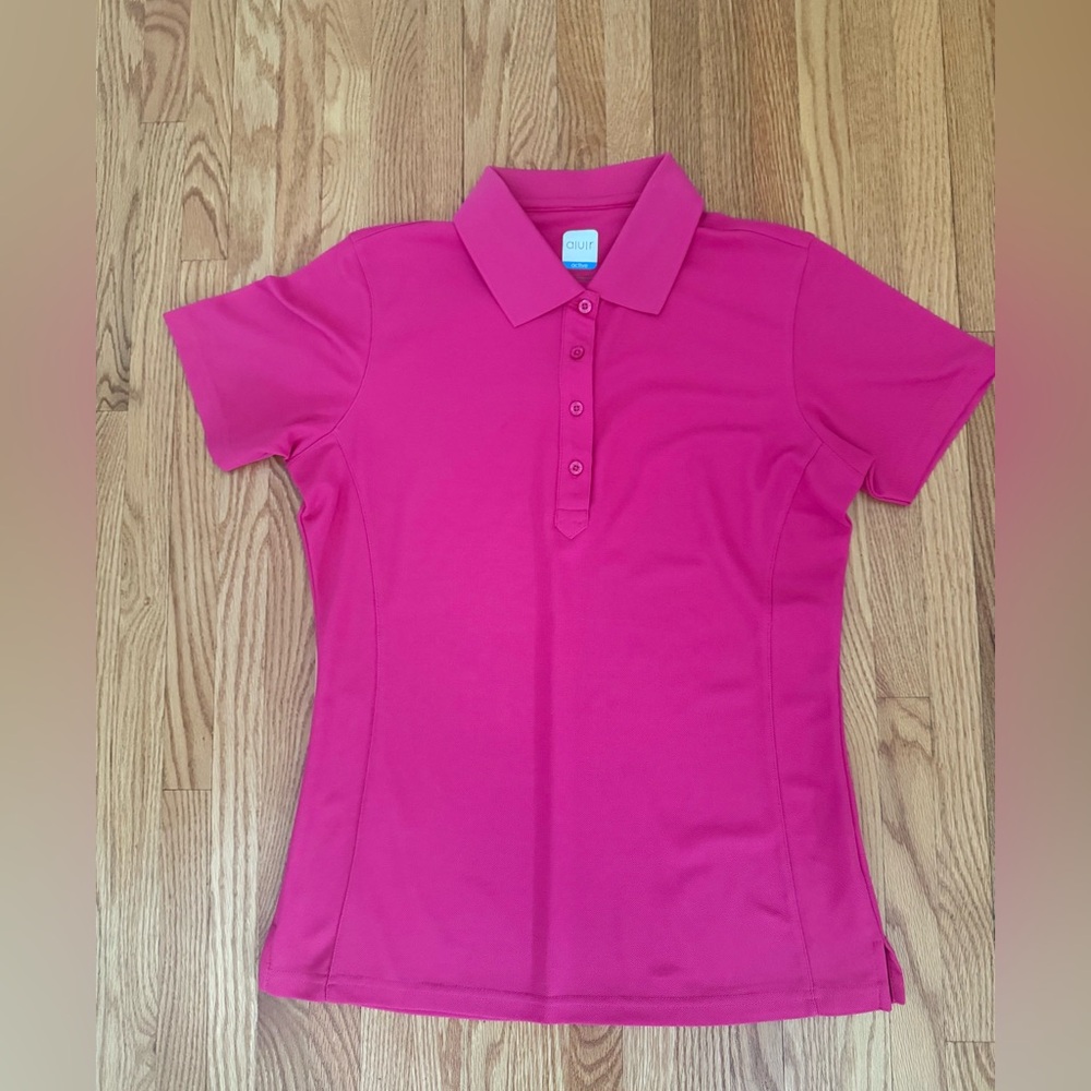 Alulr Active pink golf shirt, size M